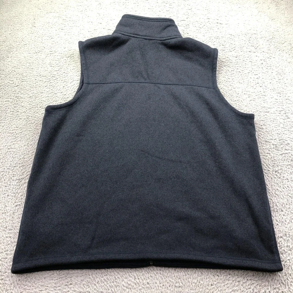 The North Face Vest Mens 2XL Gray Fleece Full Zip WinGen Logo Outdoor Hiking